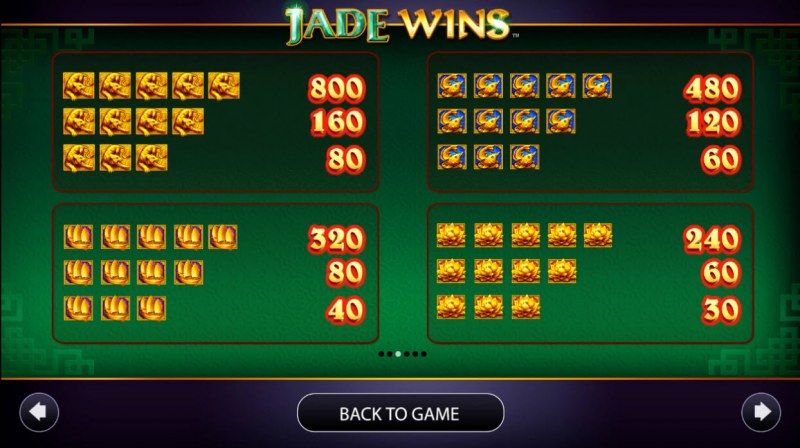 Jade wins slot machines